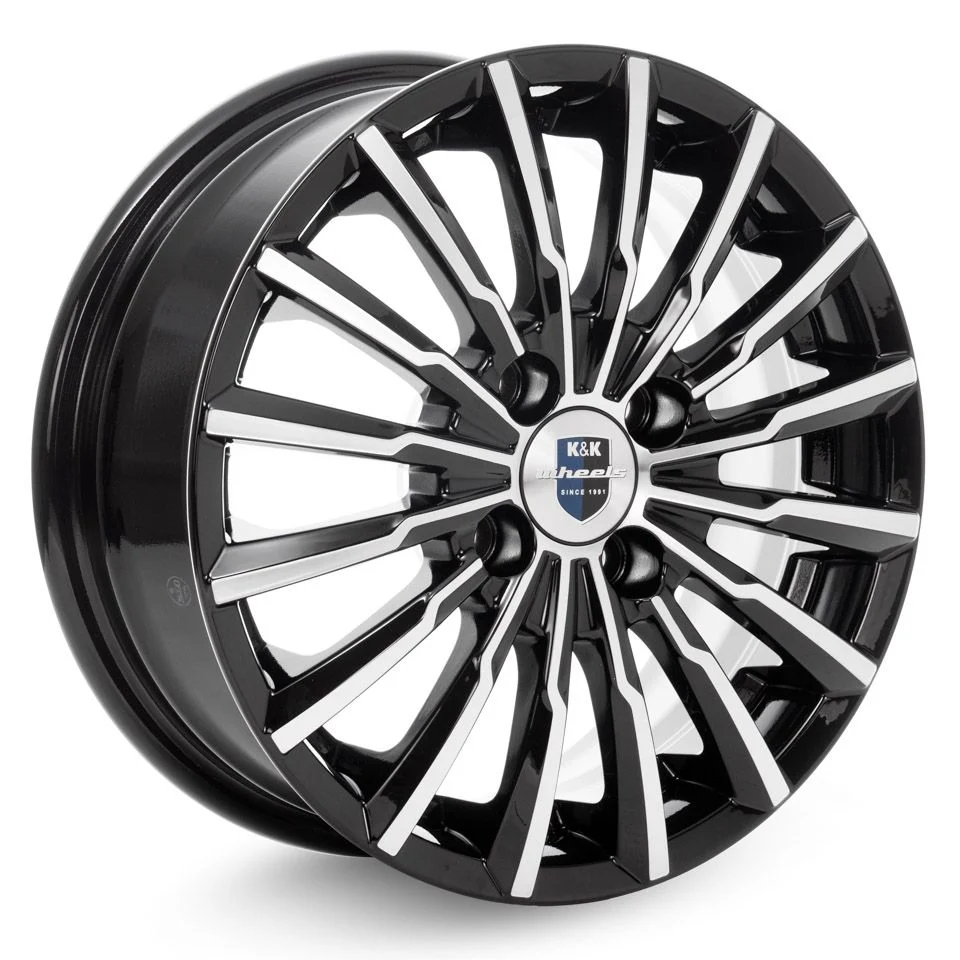 КиК  Акцент-оригинал (КС641)  5,5R14 4*100 ET43  d60,1  Алмаз черный  [r28262]