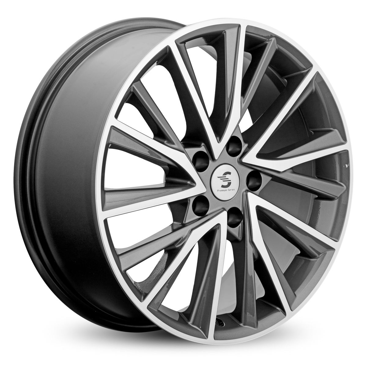 КиК  Premium КР010 (18Tiggo 8 Pro)  7,5R18 5*108 ET47  d60,1  Diamond gloss graphite  [80049]  <С>