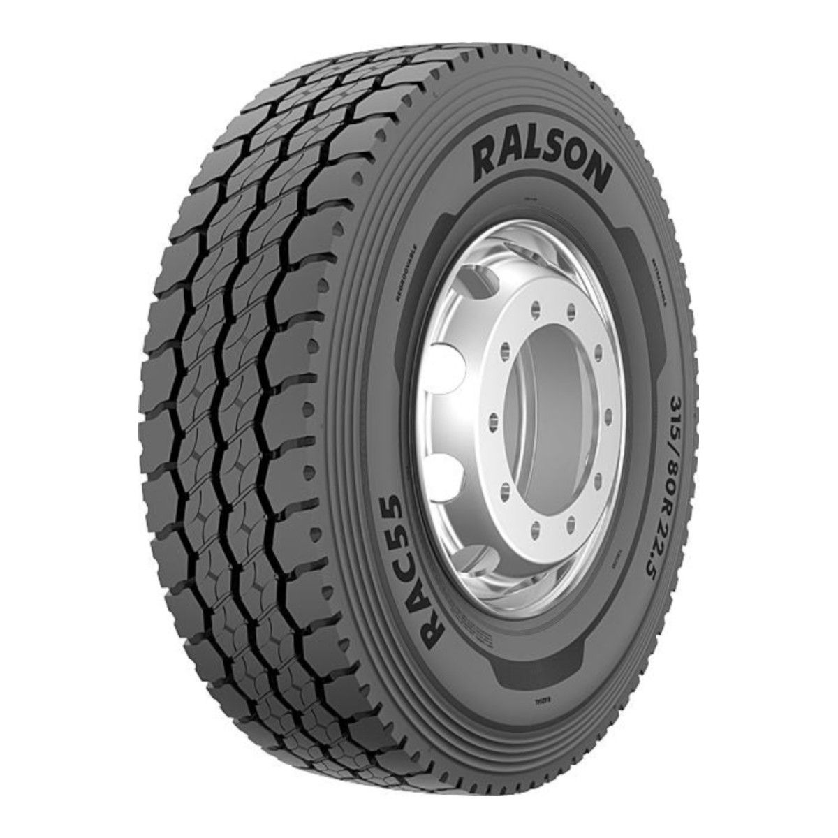 RALSON 315/80R22.5 RAC 55 TL PR20 161/157 K Бездорожье Универсальная